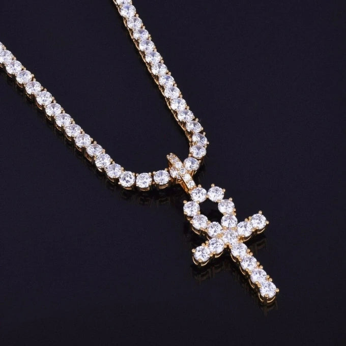 Cruz Ankh 22K Iced Out