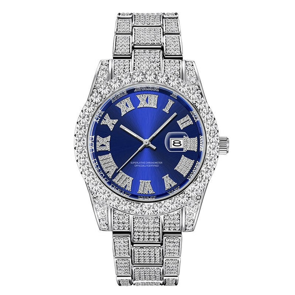 Reloj Business Oro Blanco - Azul - PREMIUM