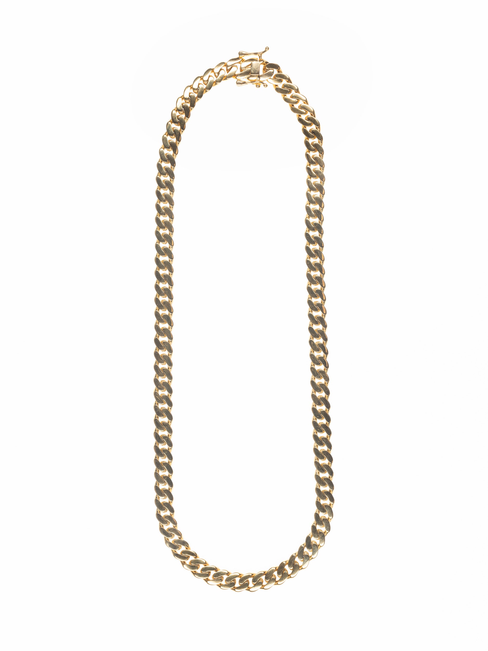 Cadena Cubana Inoxidable Oro Plana 9.6mm