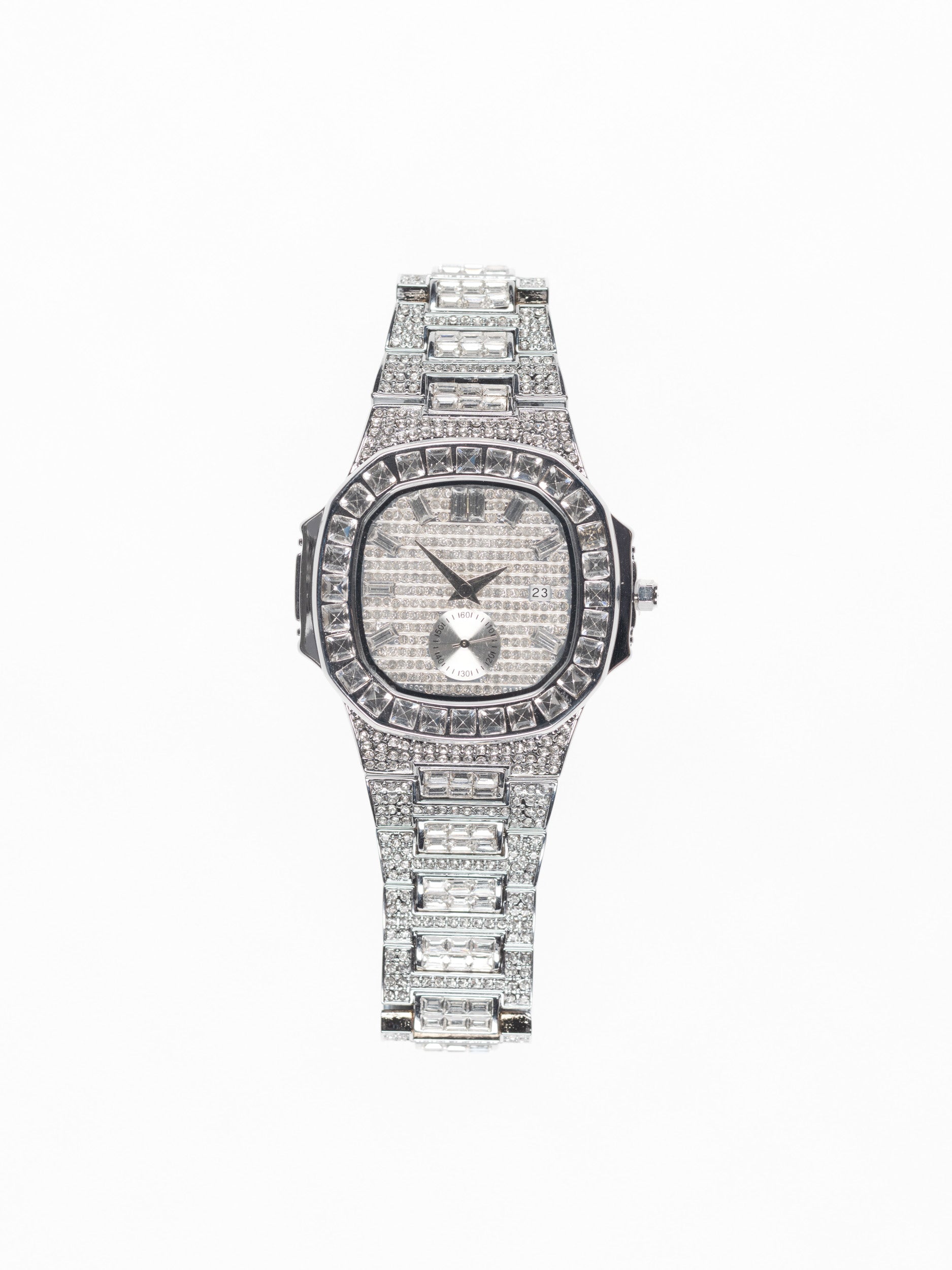 Reloj "AP" Iced Out - Oro Blanco