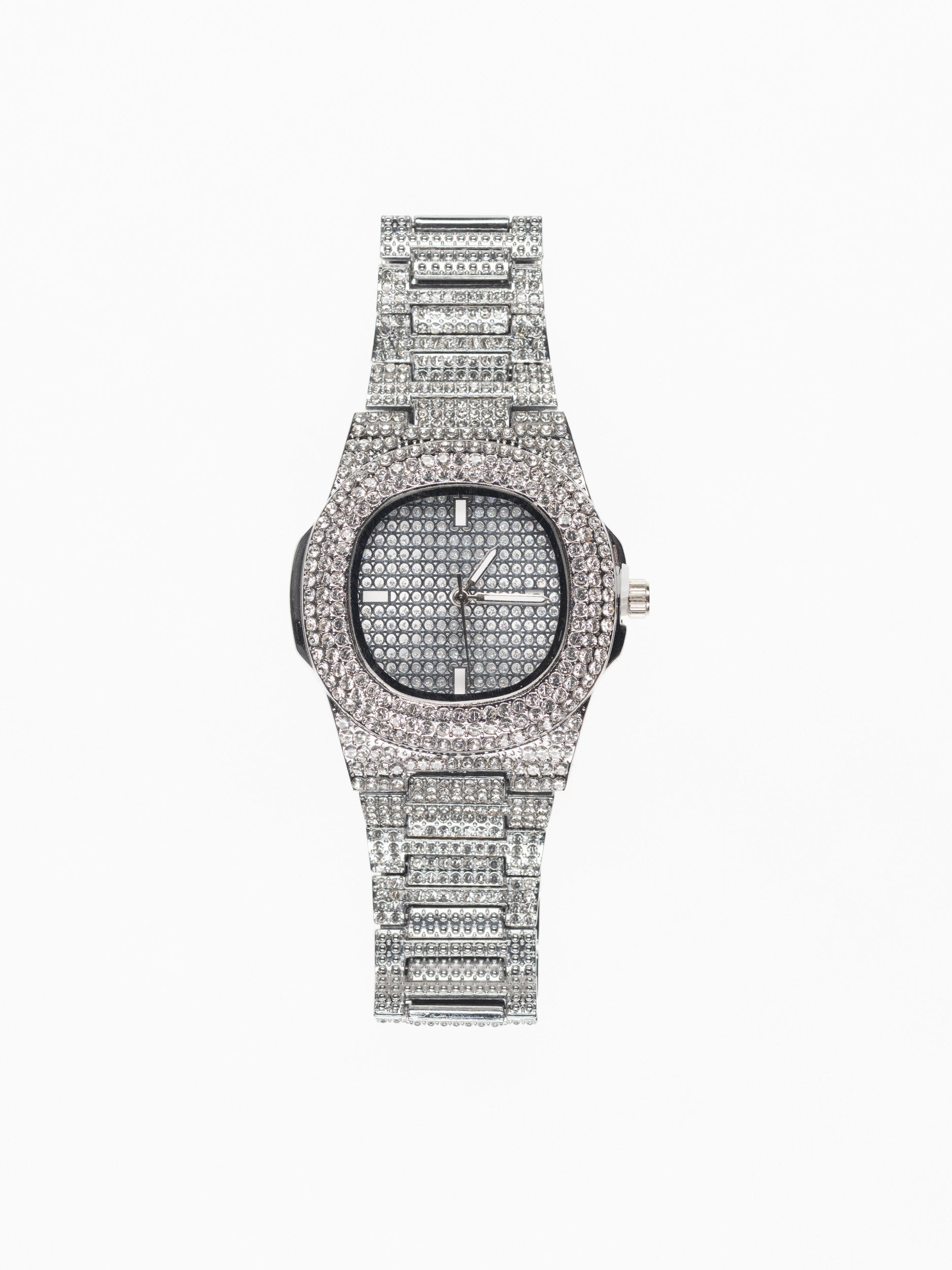 Reloj "Iced Out" - Oro Blanco