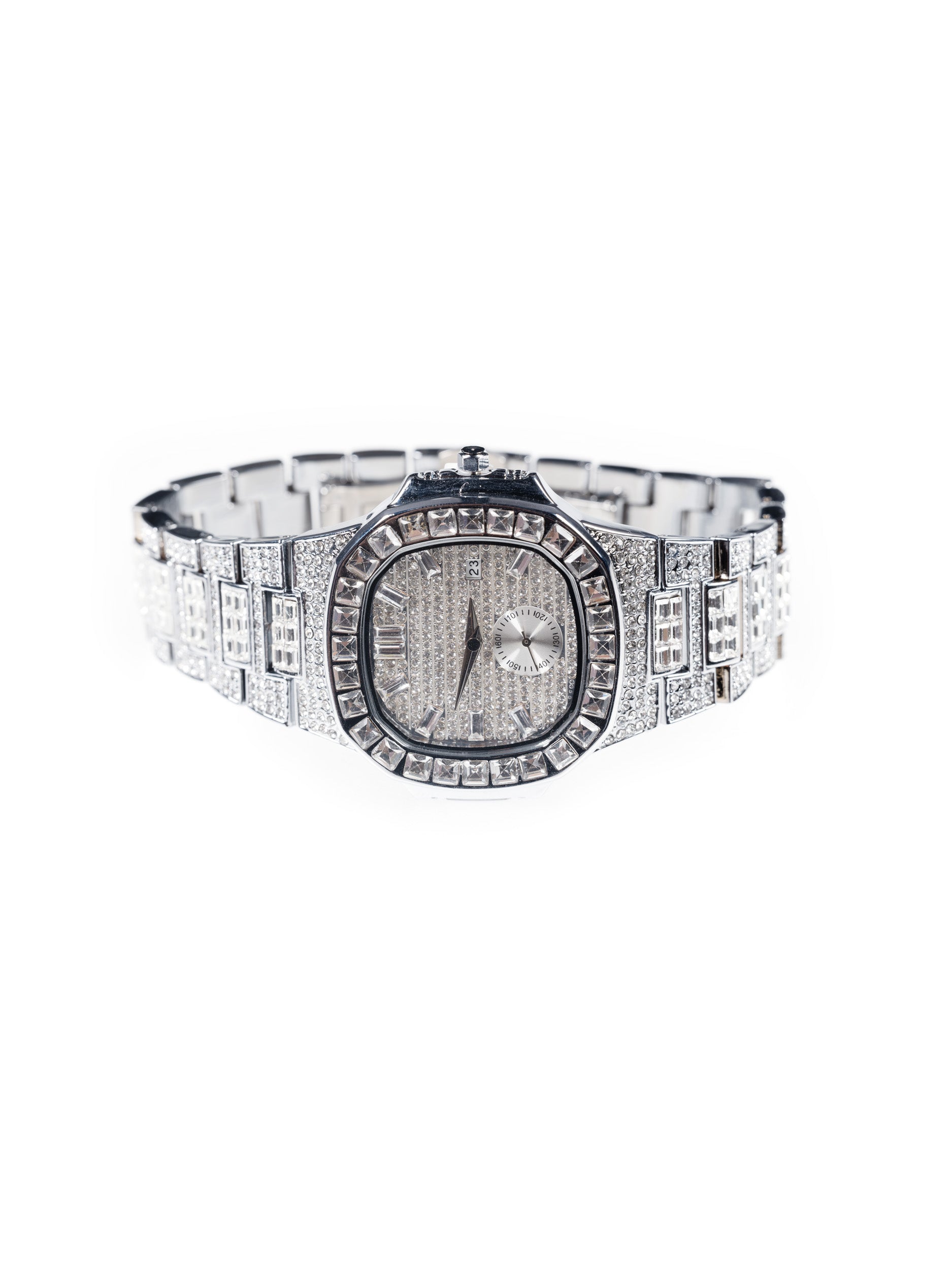 Reloj "AP" Iced Out - Oro Blanco