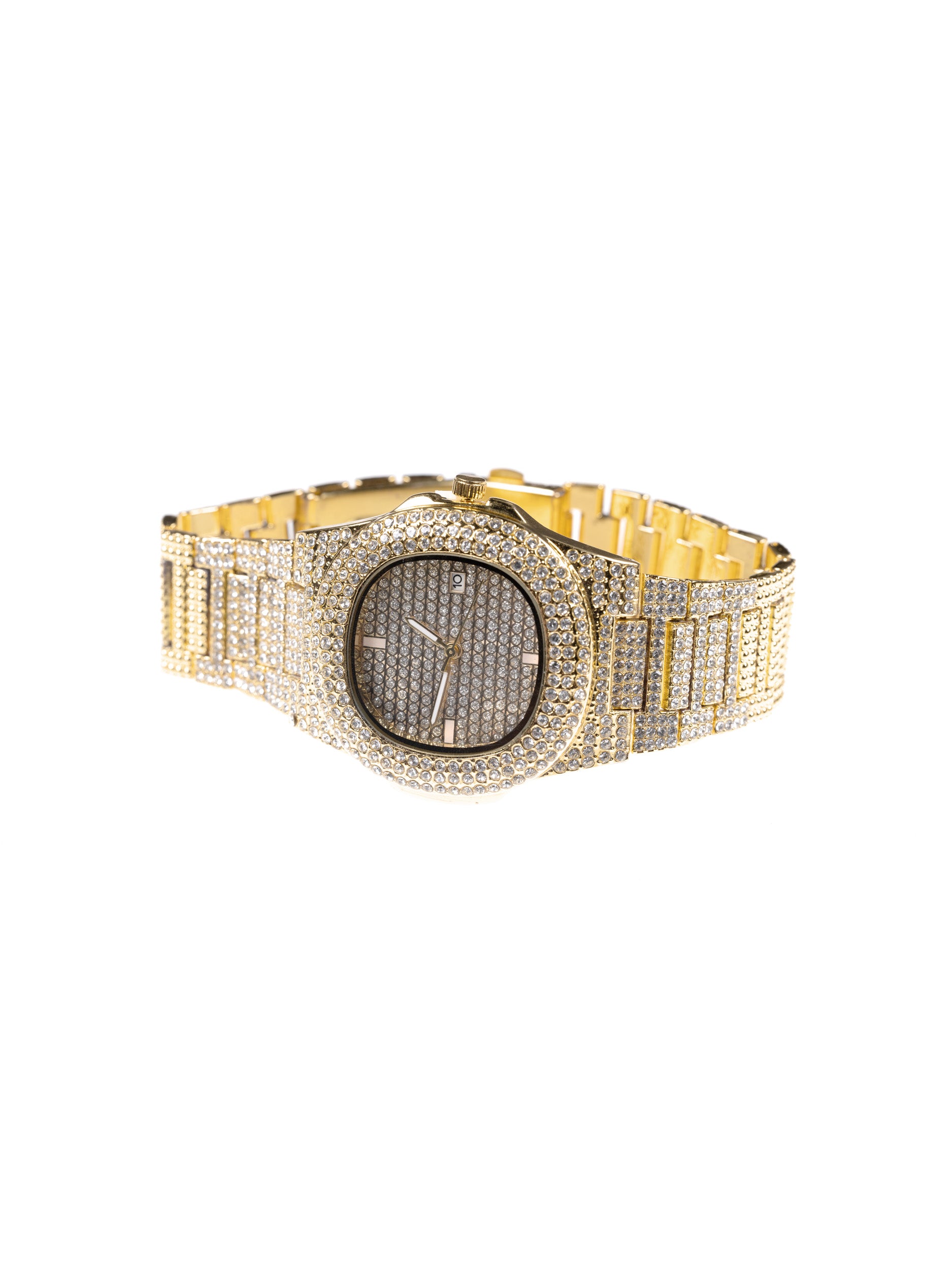 Reloj "Iced Out"- Oro