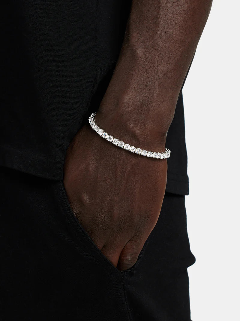 Pulsera Tennis 5mm - Oro Blanco