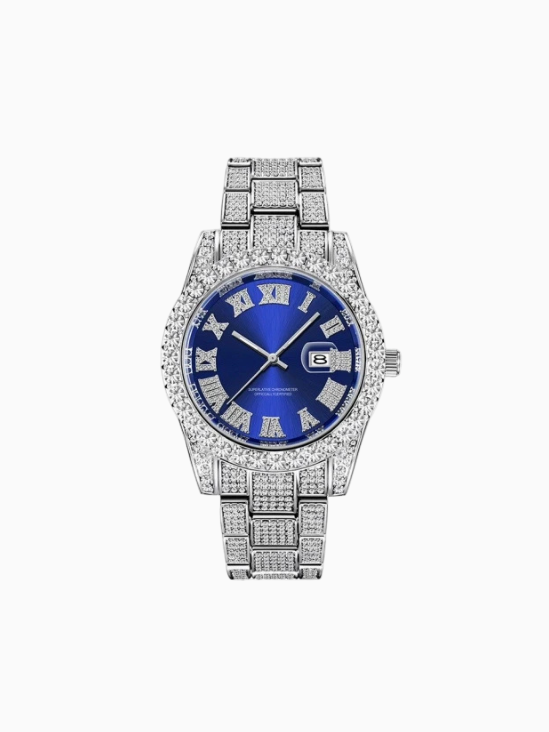 Reloj Business Oro Blanco - Azul - PREMIUM
