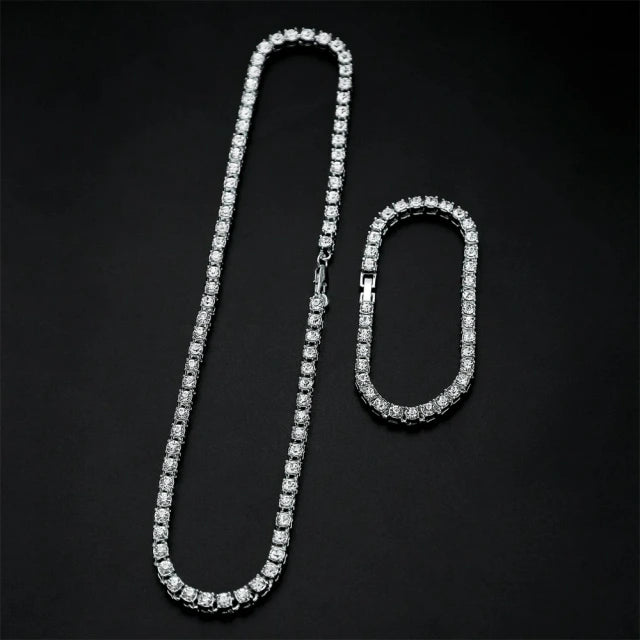 Cadena + Pulsera Tennis 5MM (PACK OFERTA)