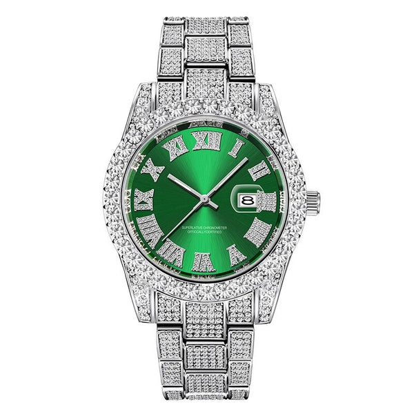 Reloj Business Oro Blanco - Verde - PREMIUM