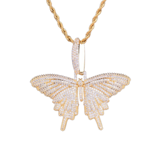 Colgante "Butterfly" 18K Iced Out