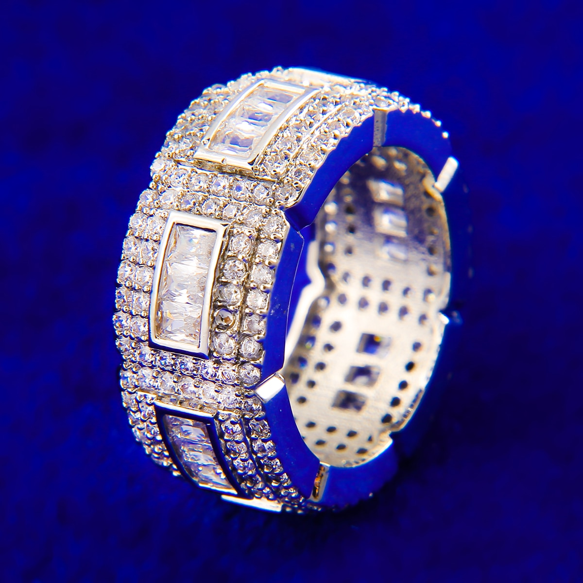 Ring "Square Baguettes" Premium 24K