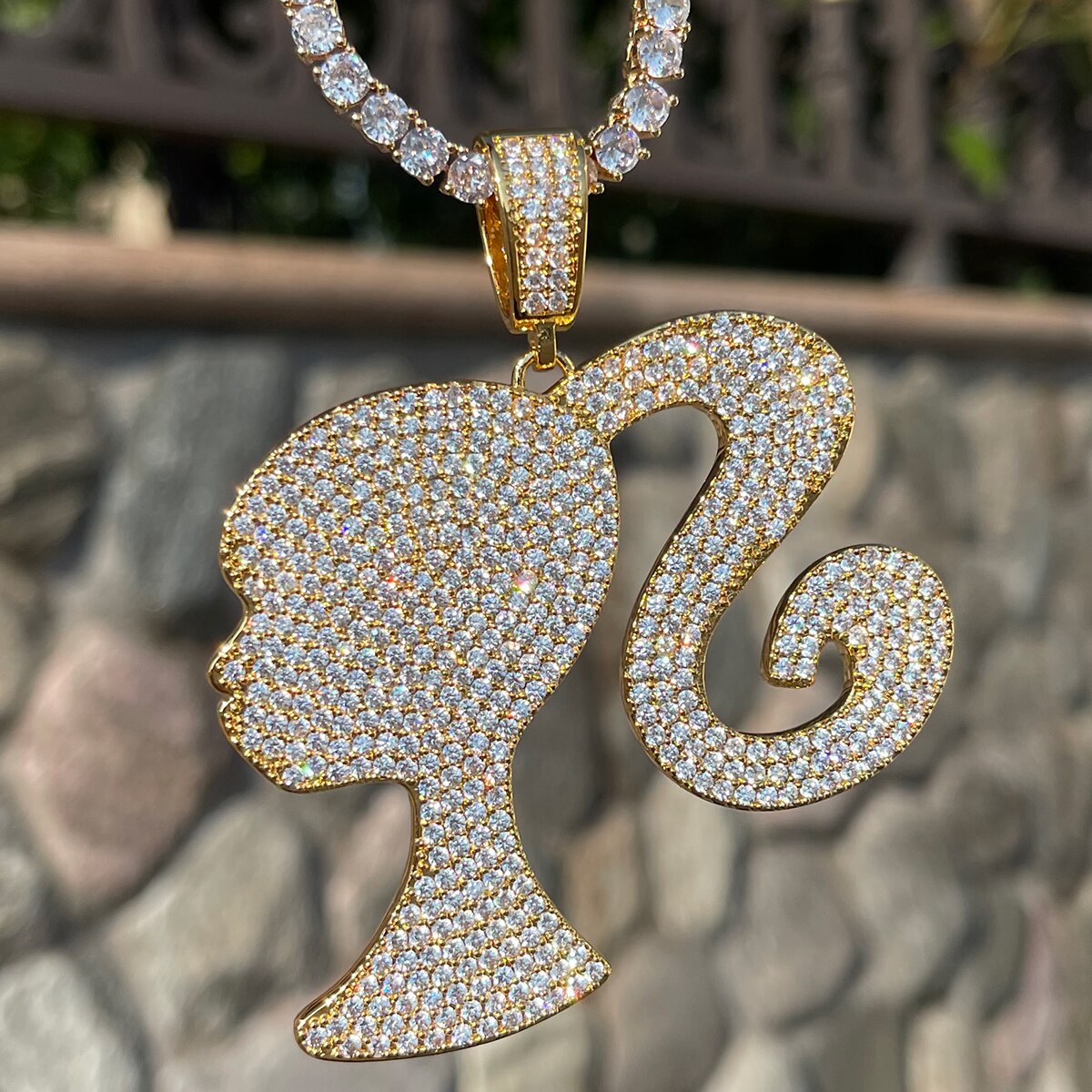 Gyal Iced Out Premium 24K Pendant