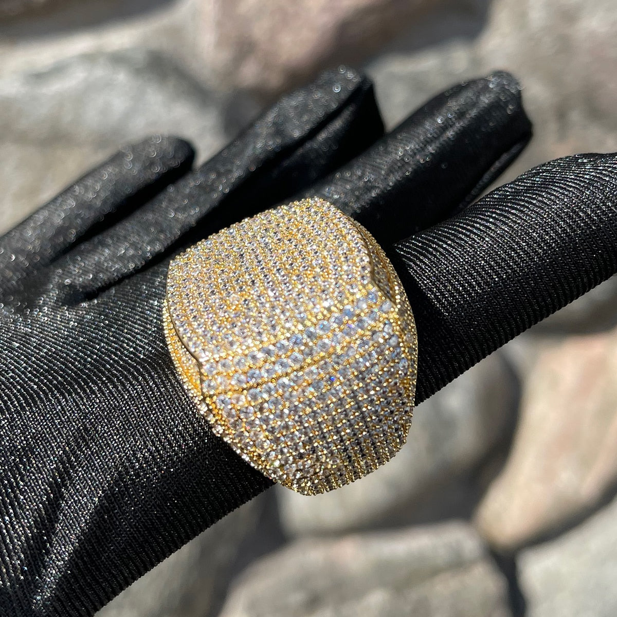 Full Iced Out XL Premium 24K Ring