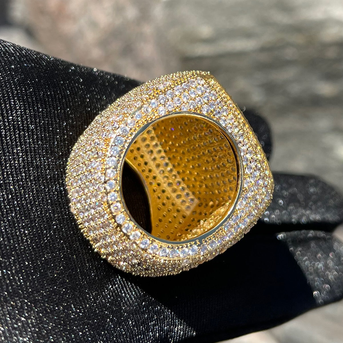 Full Iced Out XL Premium 24K Ring