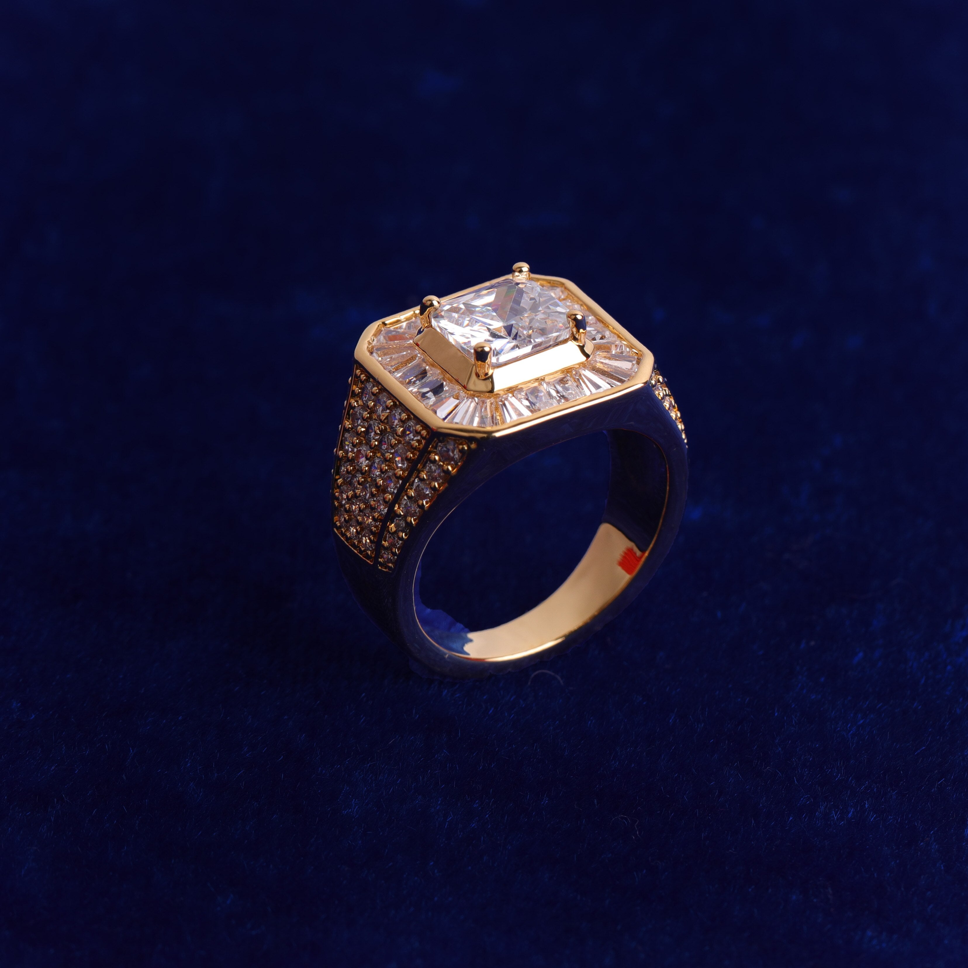 24K Premium "Big Gem" Ring