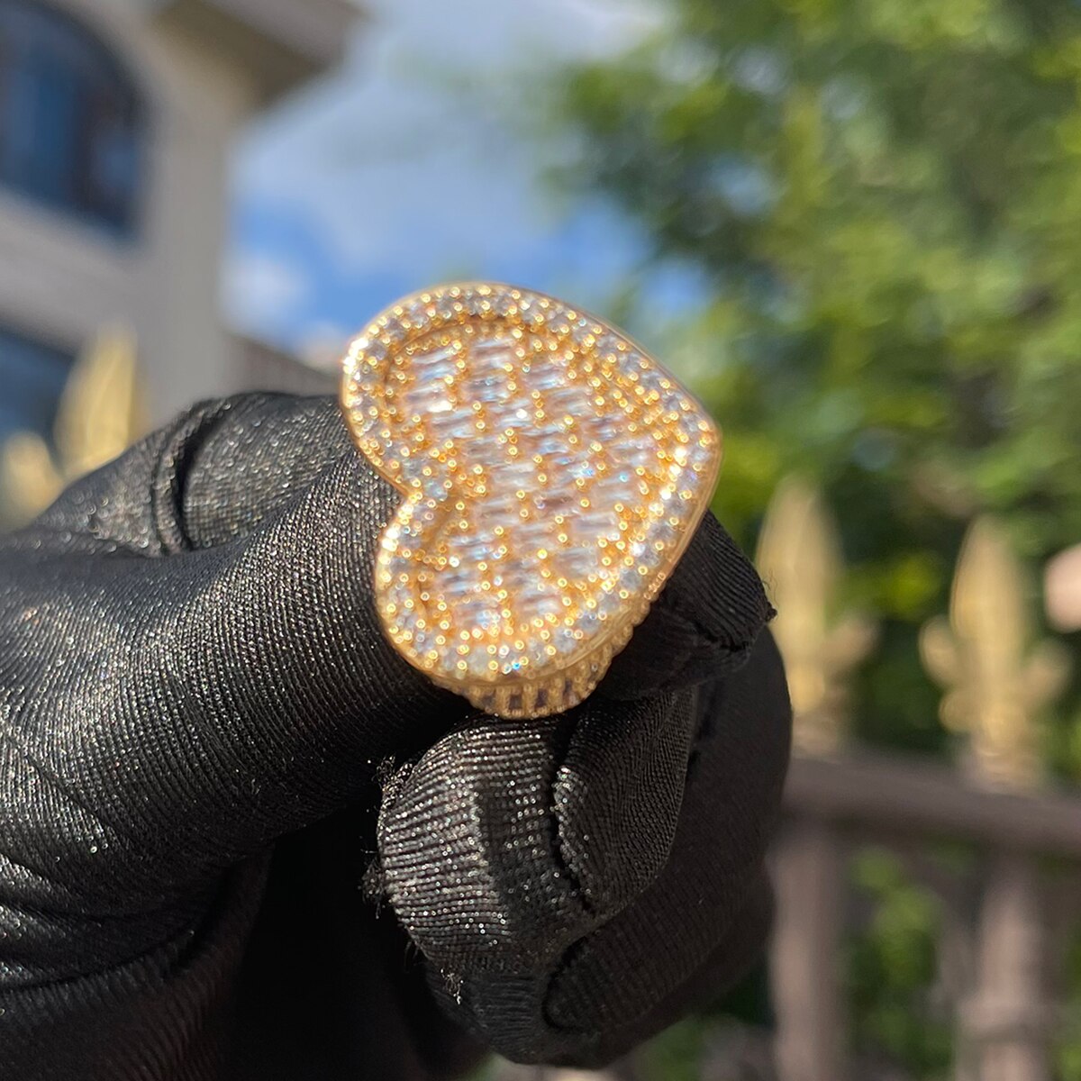 Heart Baguette Premium 24K Ring