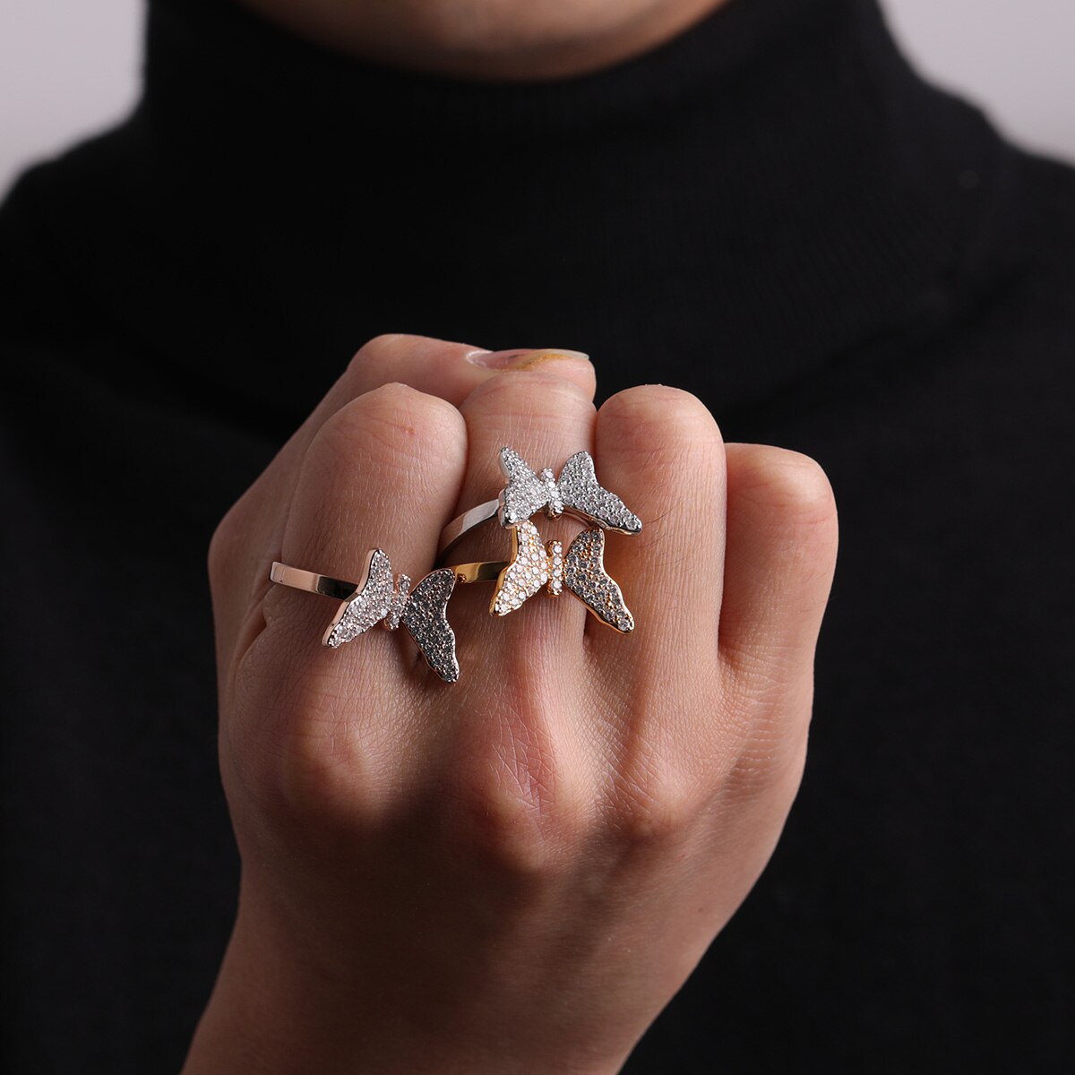 Butterfly Premium 24K Ring