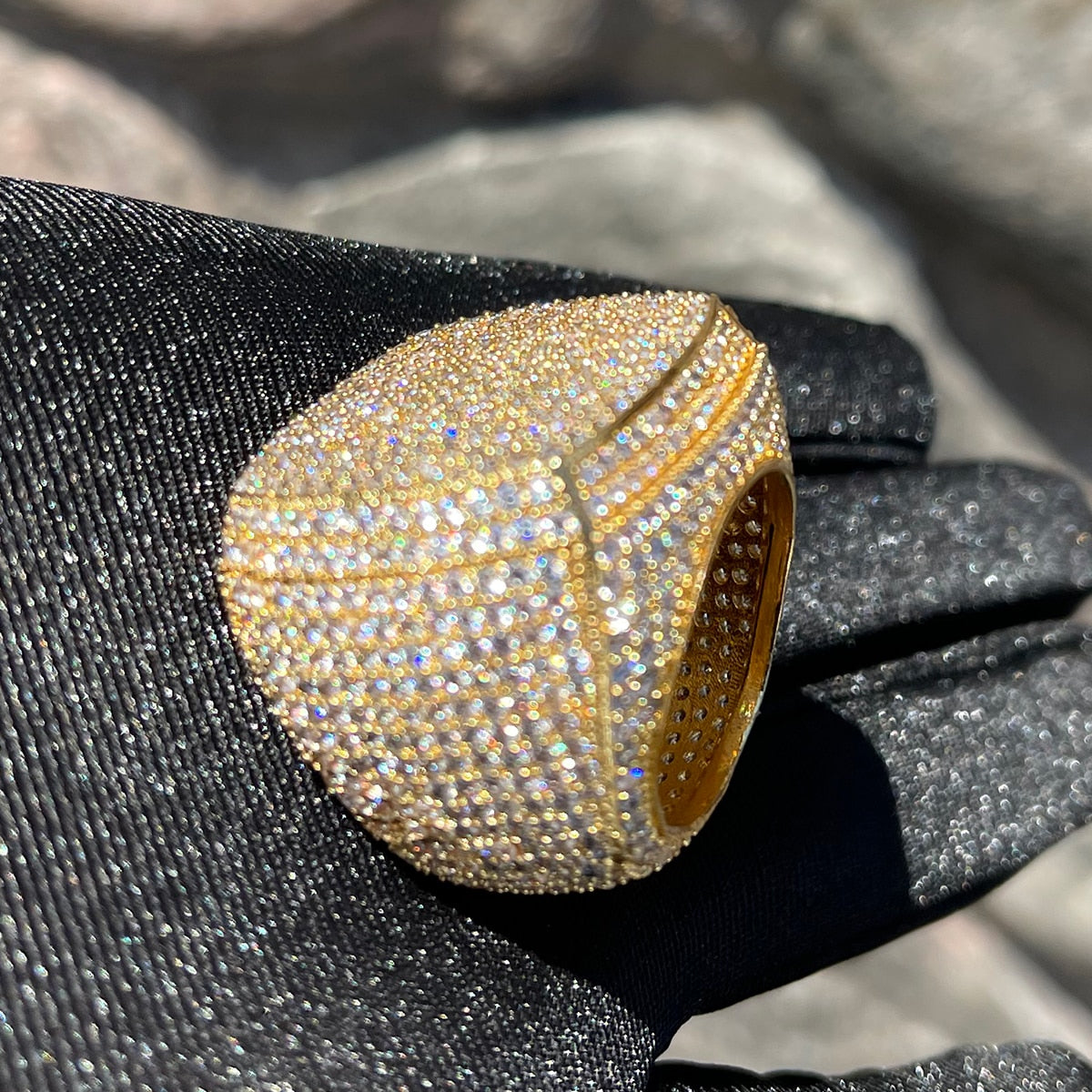 Full Iced Out XL Premium 24K Ring