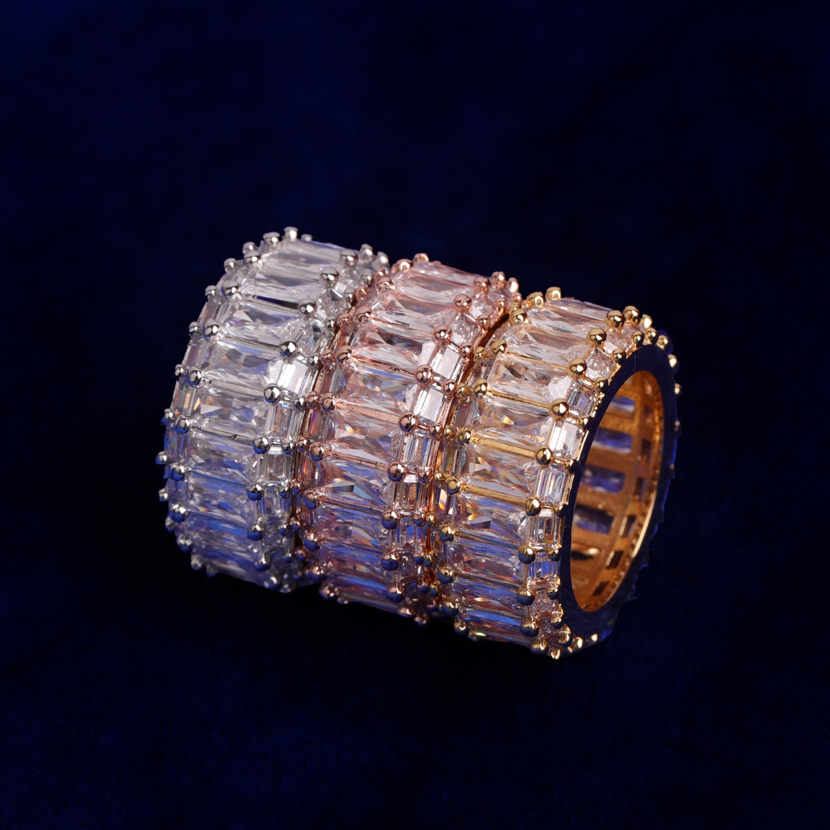 Baguette III Premium 24K Ring