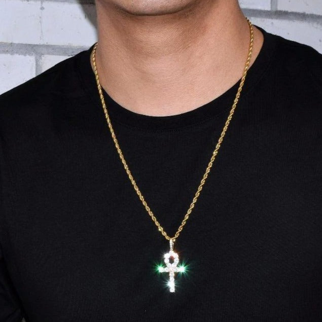 Ankh Cross + Rope Chain