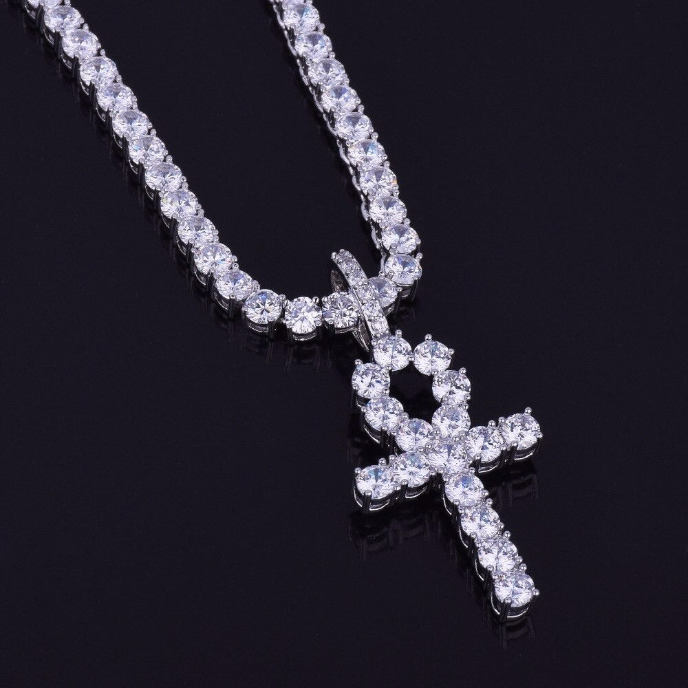Ankh Cross + Rope Chain