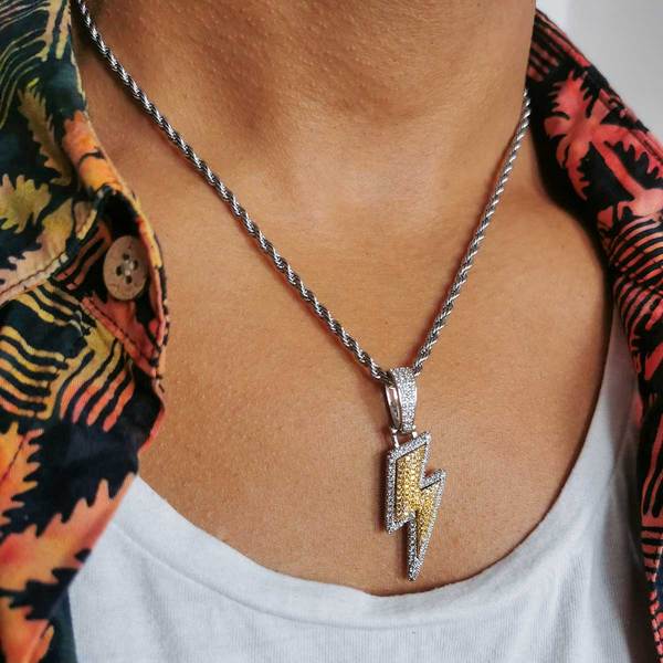 18K Lightning + Tennis Chain