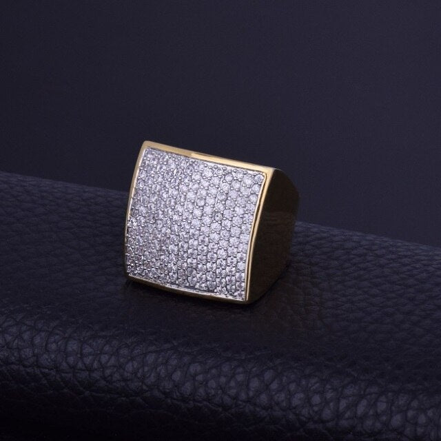 Full Iced 18K Ring