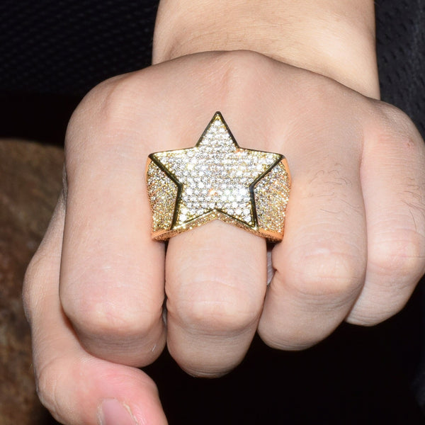 Star Ring - Anillo Estrella Diamantada 18K