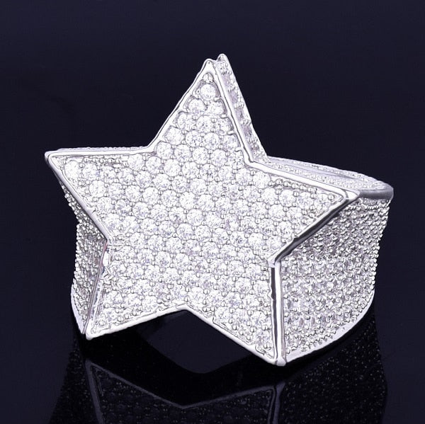 Star Ring - Anillo Estrella Diamantada 18K