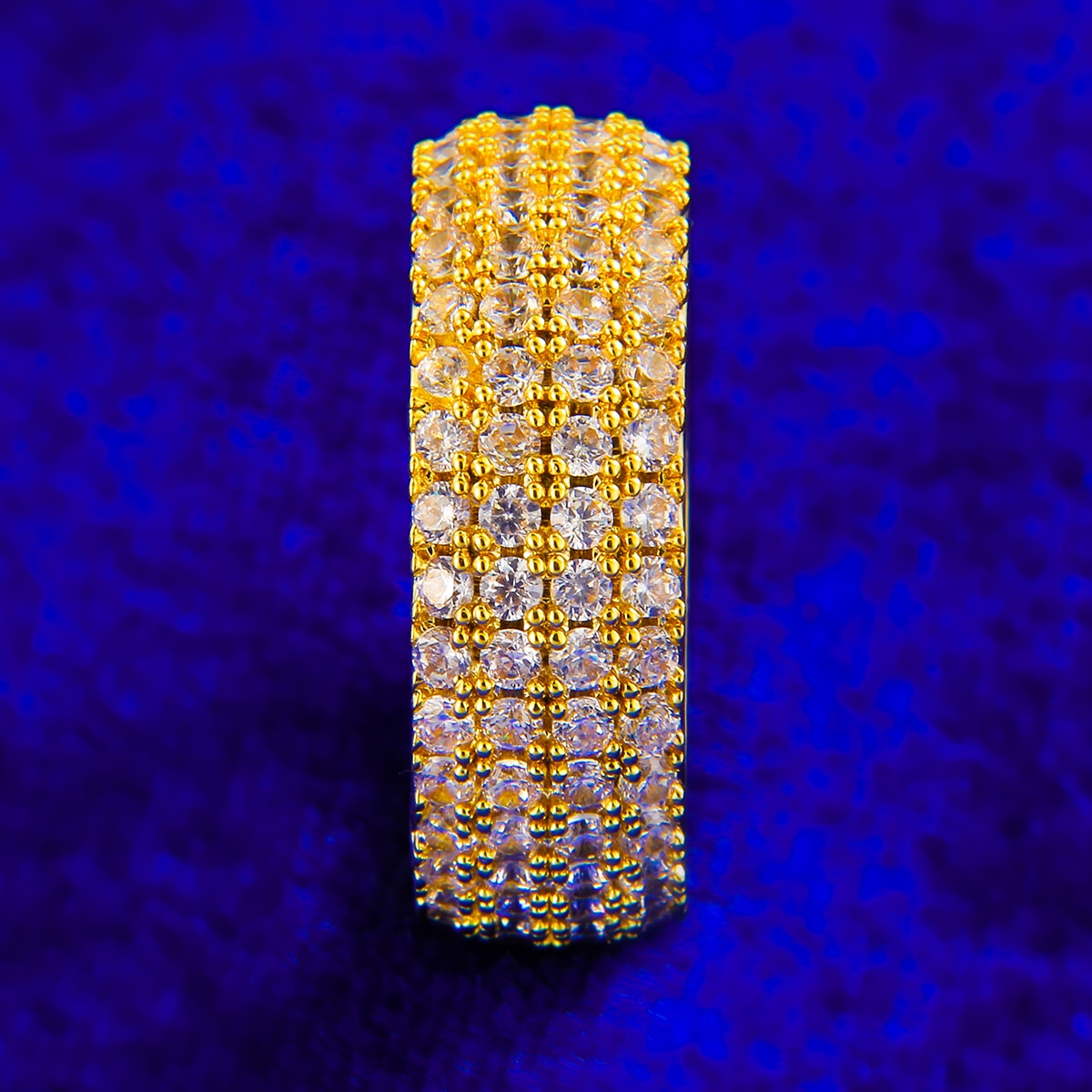 Anillo Iced Circle 24K
