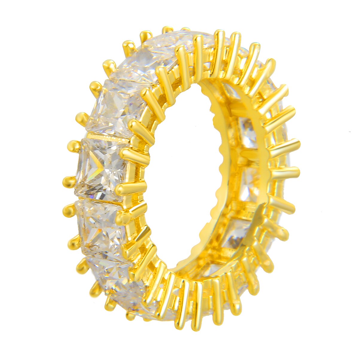 Anillo Tennis Baguette 24K