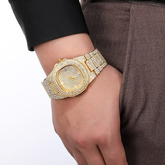 Reloj "Iced Out"- Oro