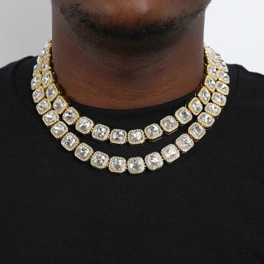 Cadena Tennis "Clustered" XL 12MM Iced Out