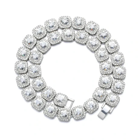 Cadena Tennis "Clustered" XL 12MM Iced Out