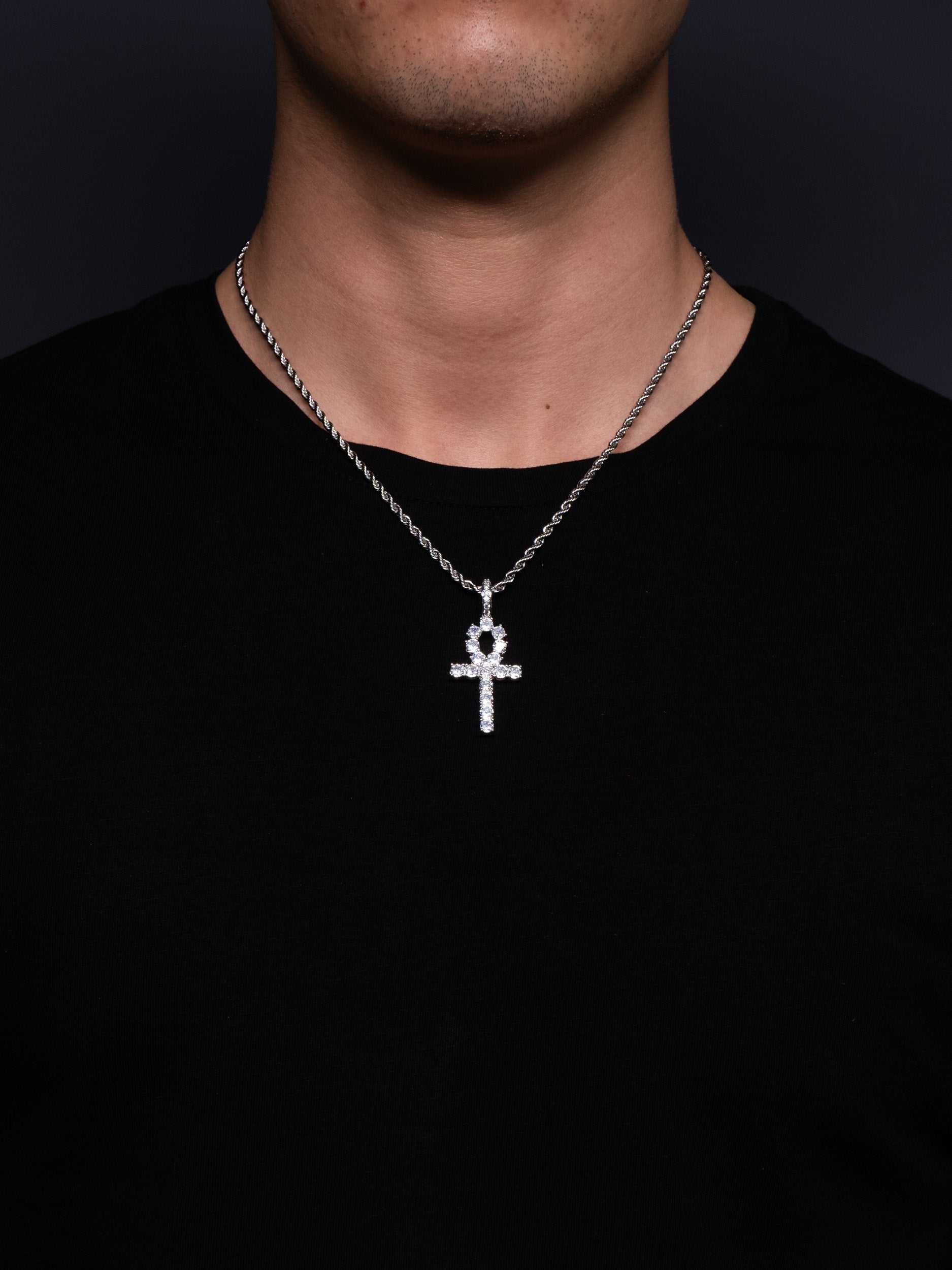 Ankh Cross + Rope Chain