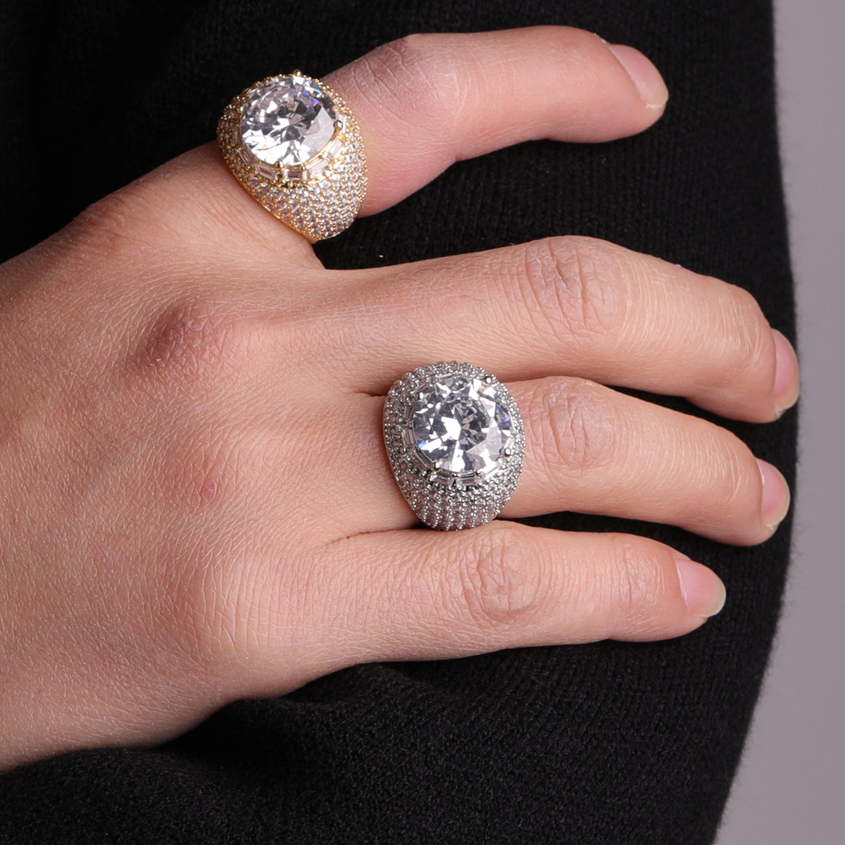 Anillo "Big Gem" Premium 24K