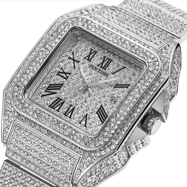 Reloj tipo Cartier - Oro Blanco