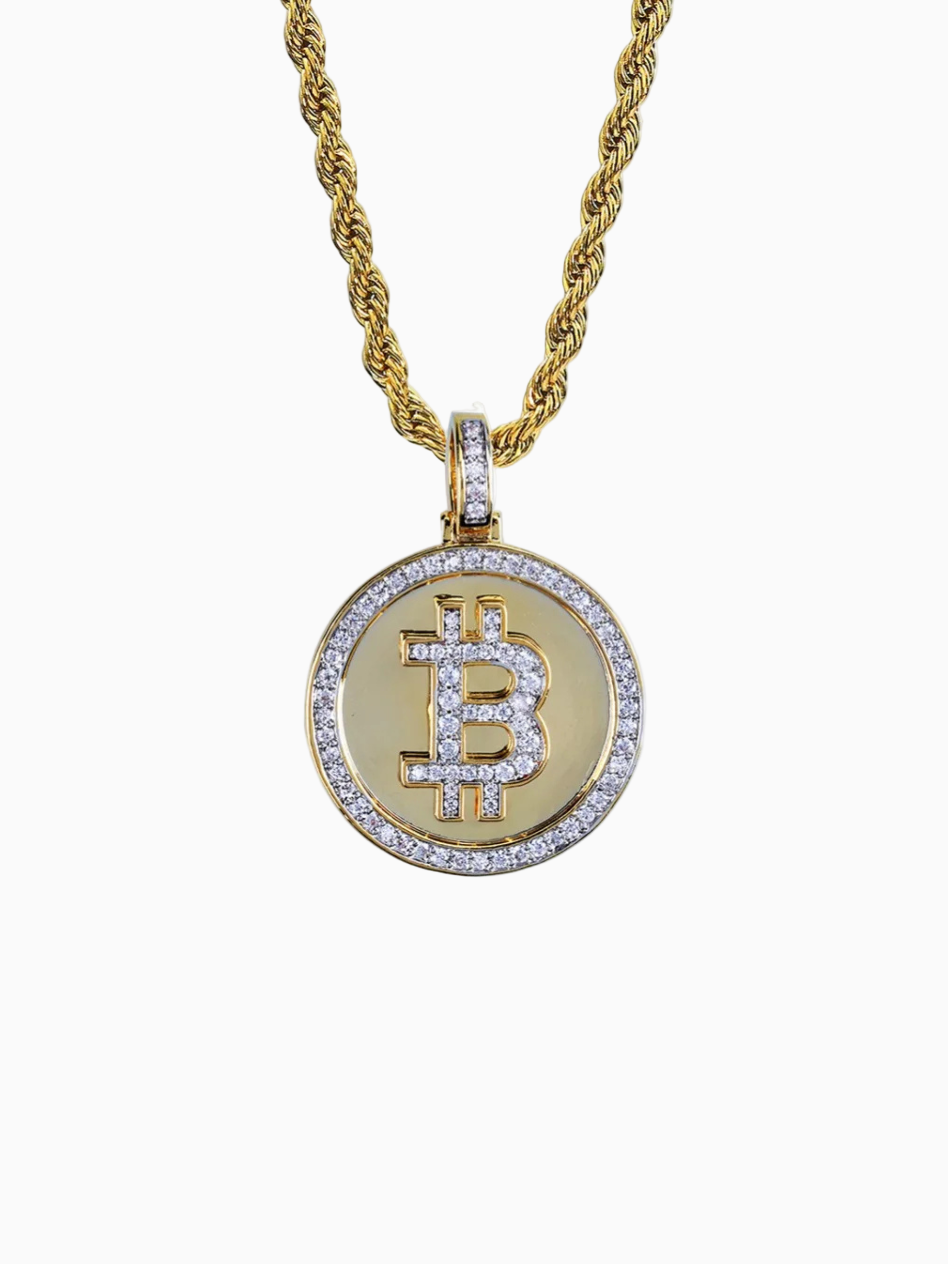 Colgante BITCOIN + Cordón Salomónico