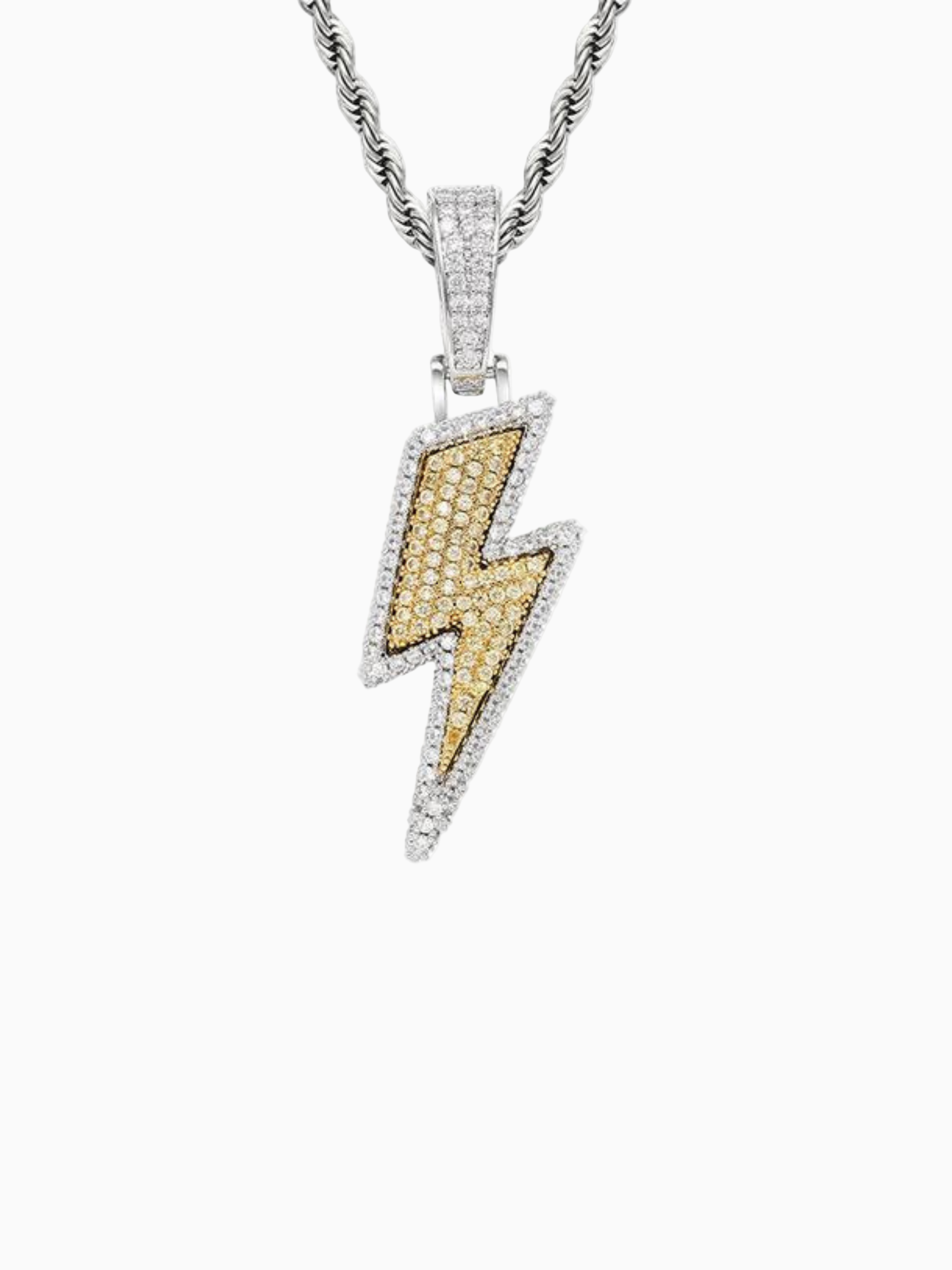 Colgante Rayo 18K Iced Out