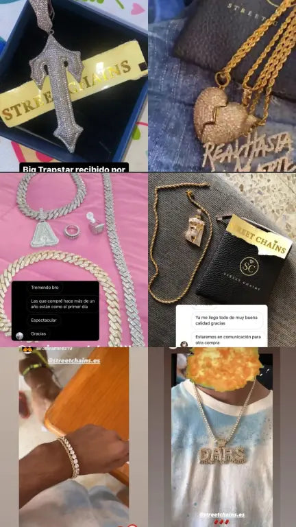 Opiniones y reseñas de clientes de Street Chains en foto para que los nuevos clientes vean que Street Chains no es una estafa.