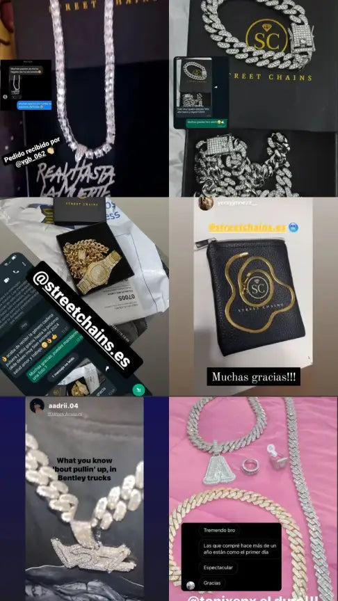 Opiniones y reseñas de clientes de Street Chains en foto para que los nuevos clientes vean que Street Chains no es una estafa.