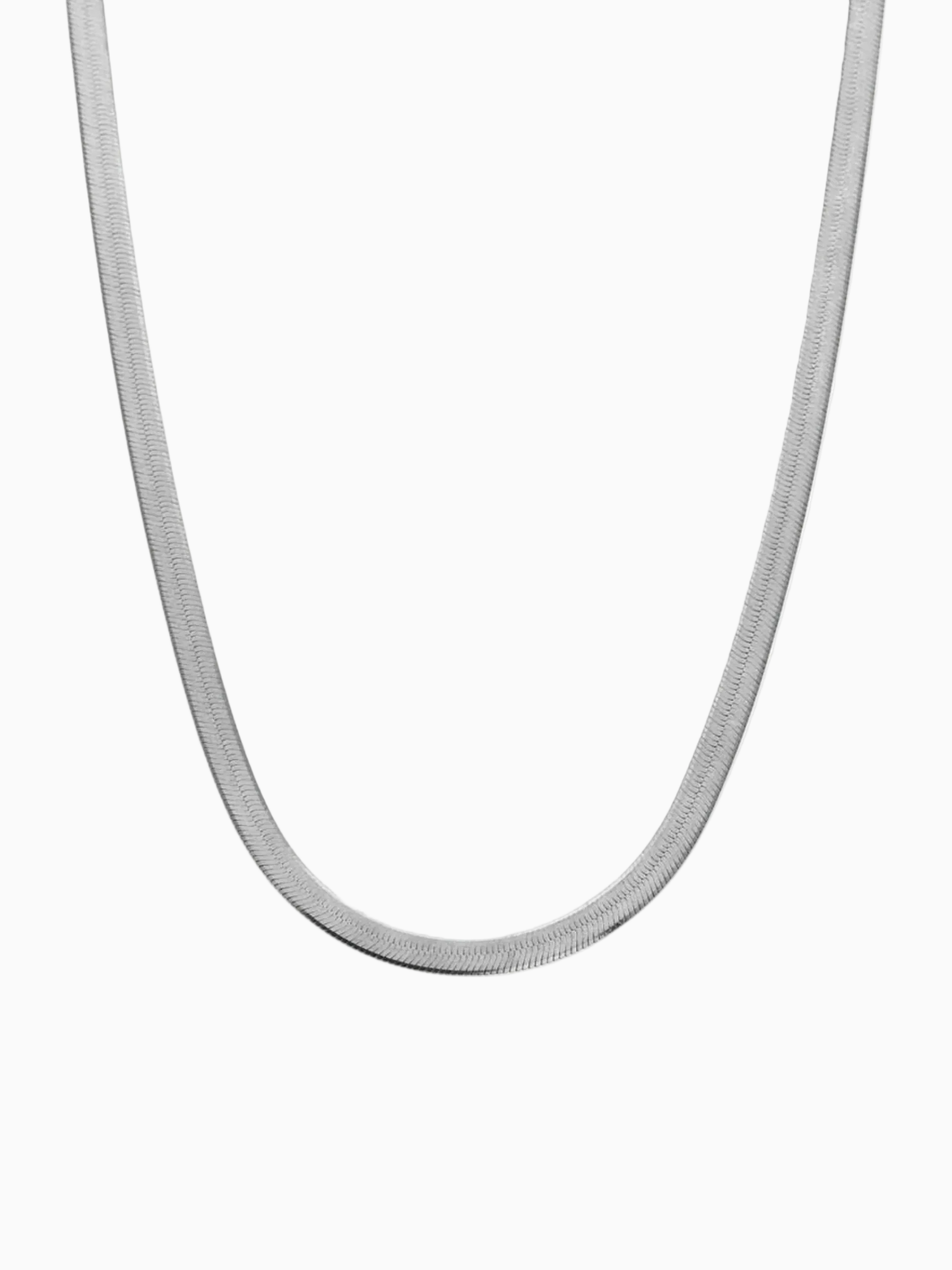 Cadena Snake 5MM - Oro Blanco