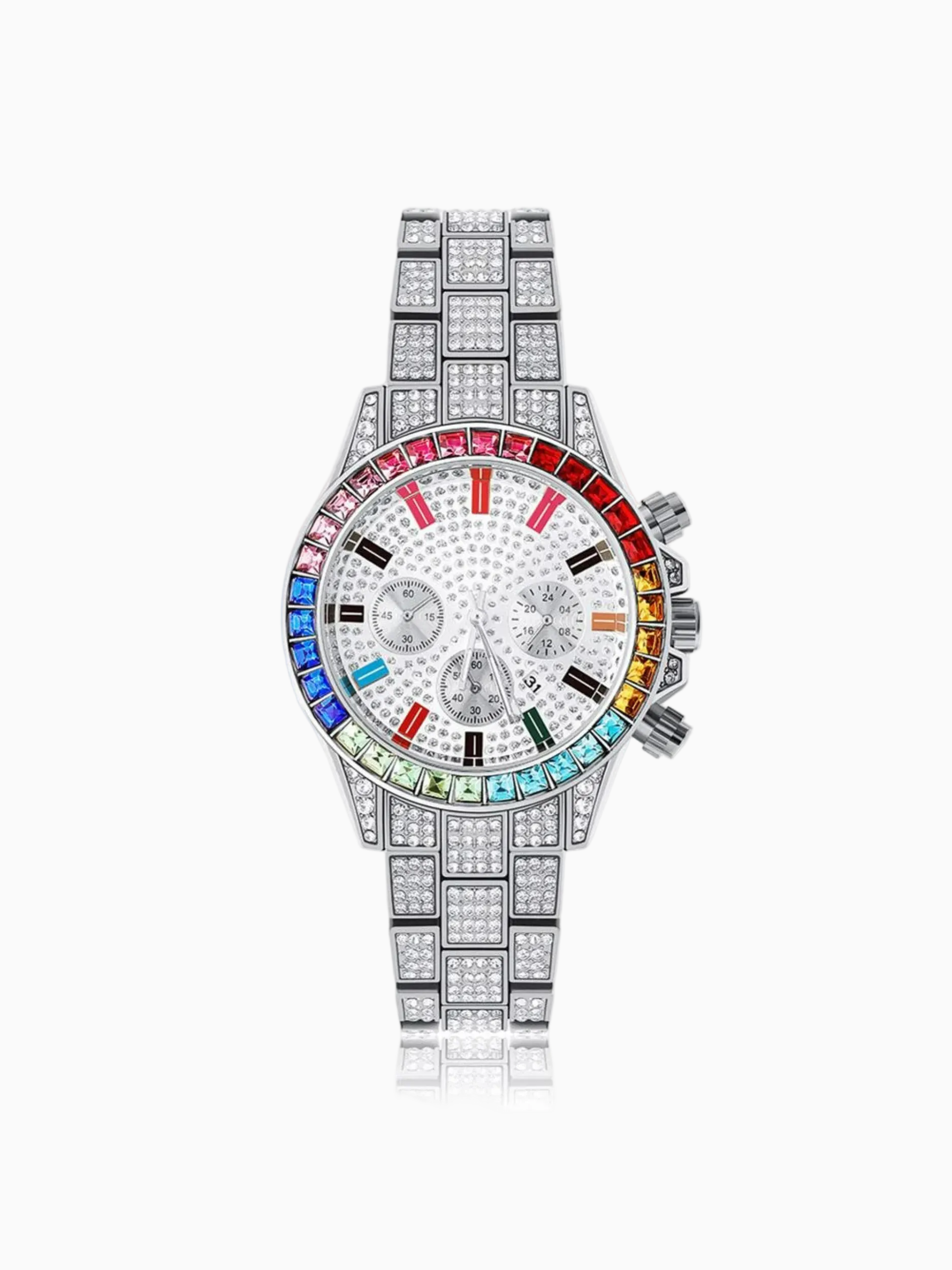Reloj Colourful - Oro Blanco