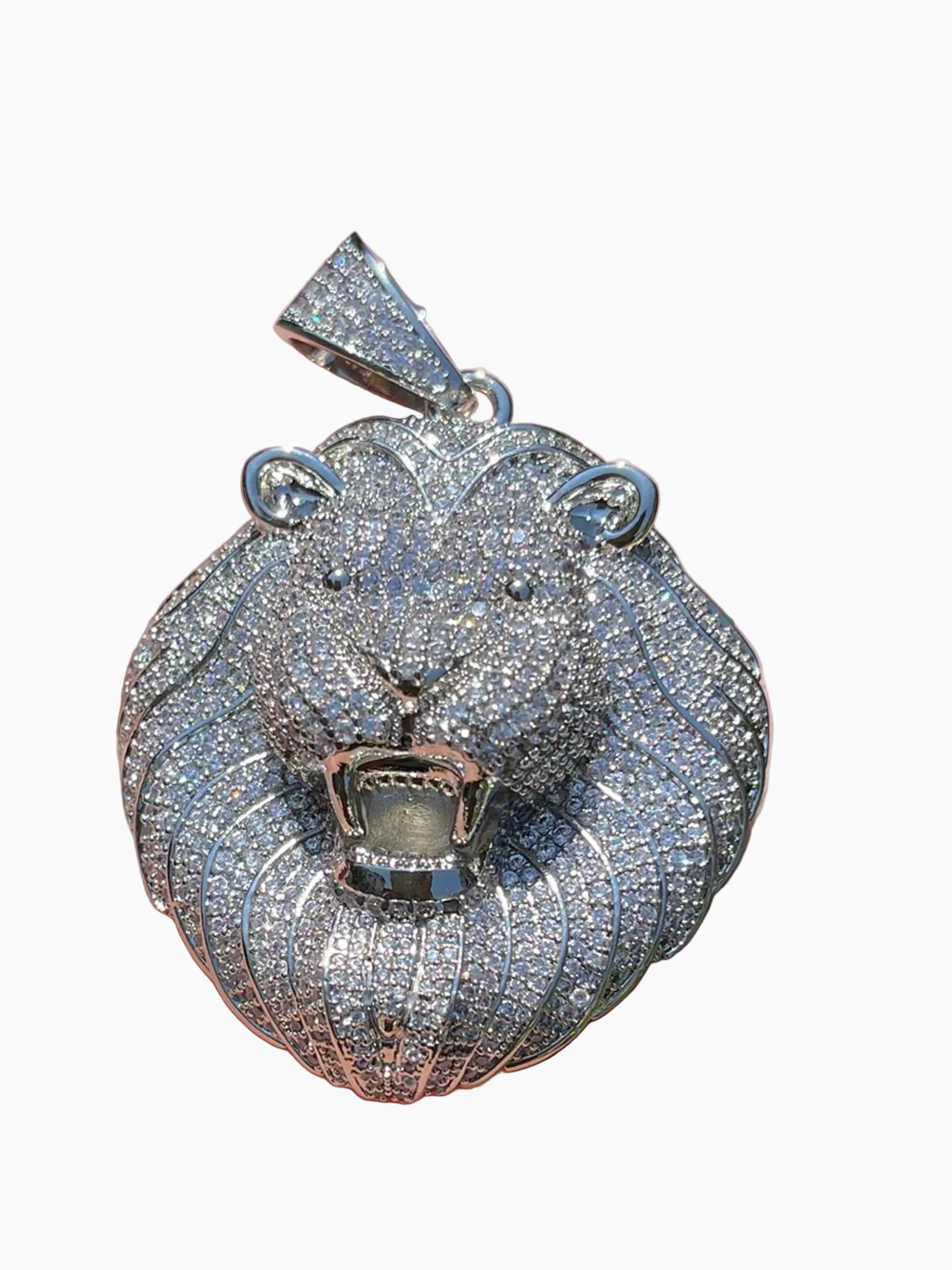 Colgante LOBO - Oro Blanco