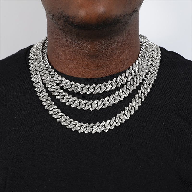 Cuban Chain Prong Z ICED OUT 13.5MM 