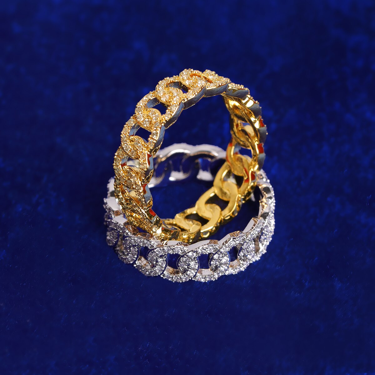 "Icy Cuban" Premium 24K Ring