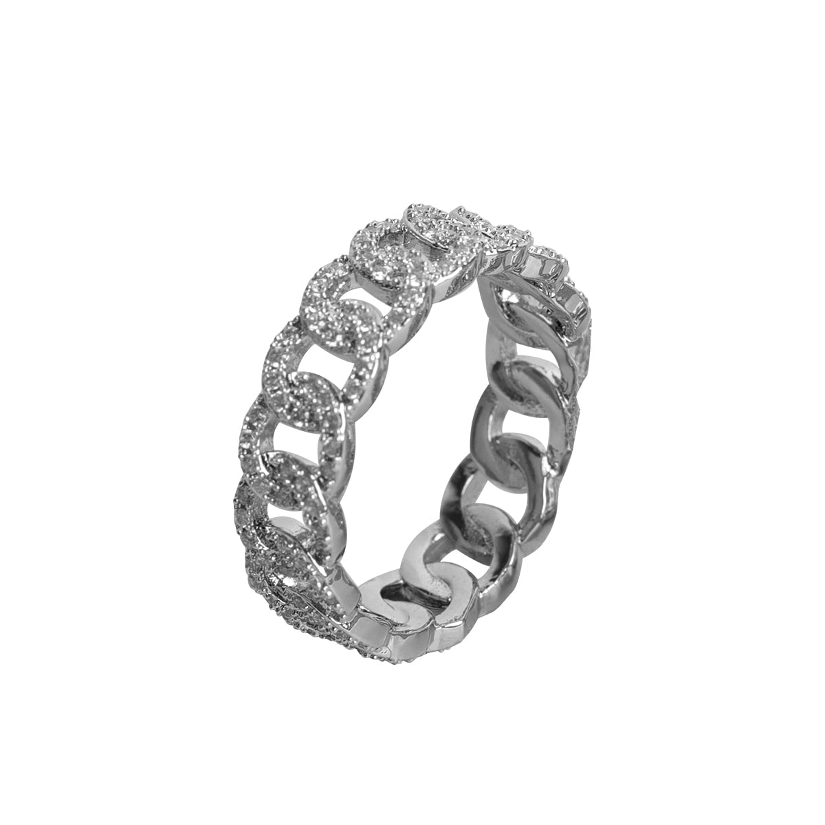 "Icy Cuban" Premium 24K Ring