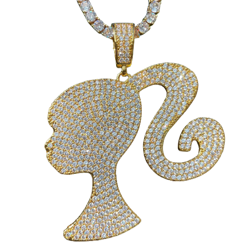 Gyal Iced Out Premium 24K Pendant