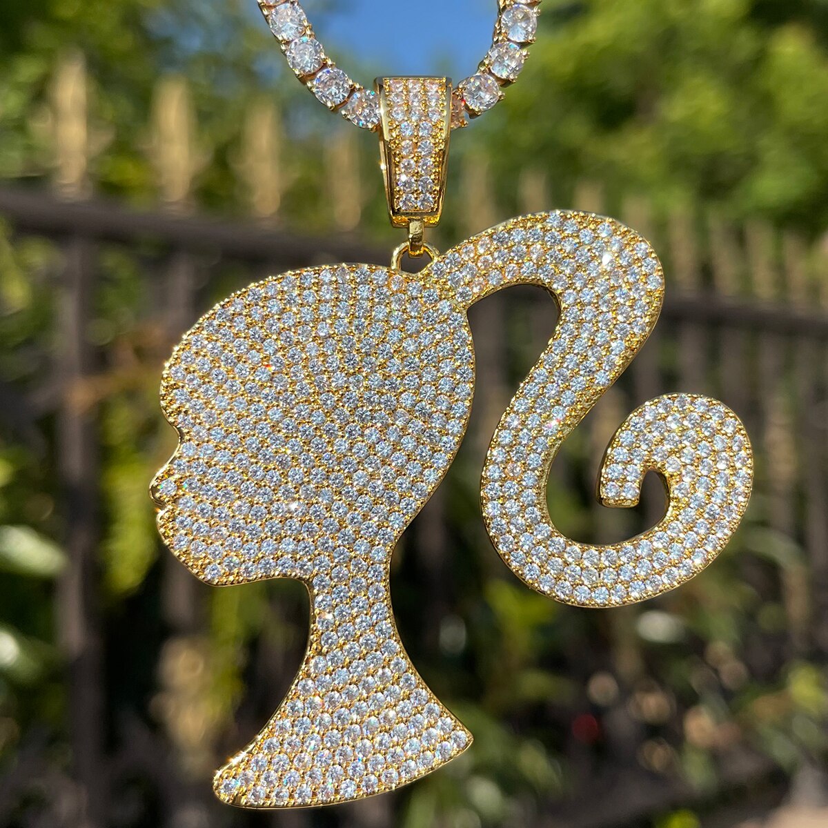 Gyal Iced Out Premium 24K Pendant