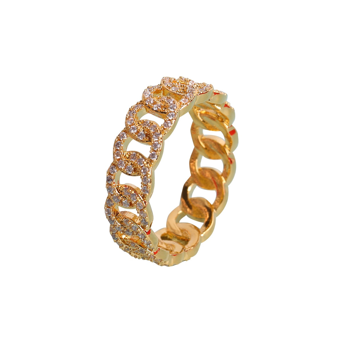 "Icy Cuban" Premium 24K Ring