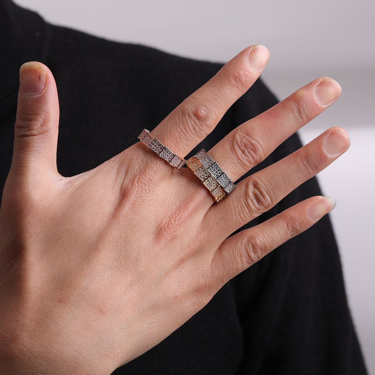 Premium 24K "Layers Prong" Ring