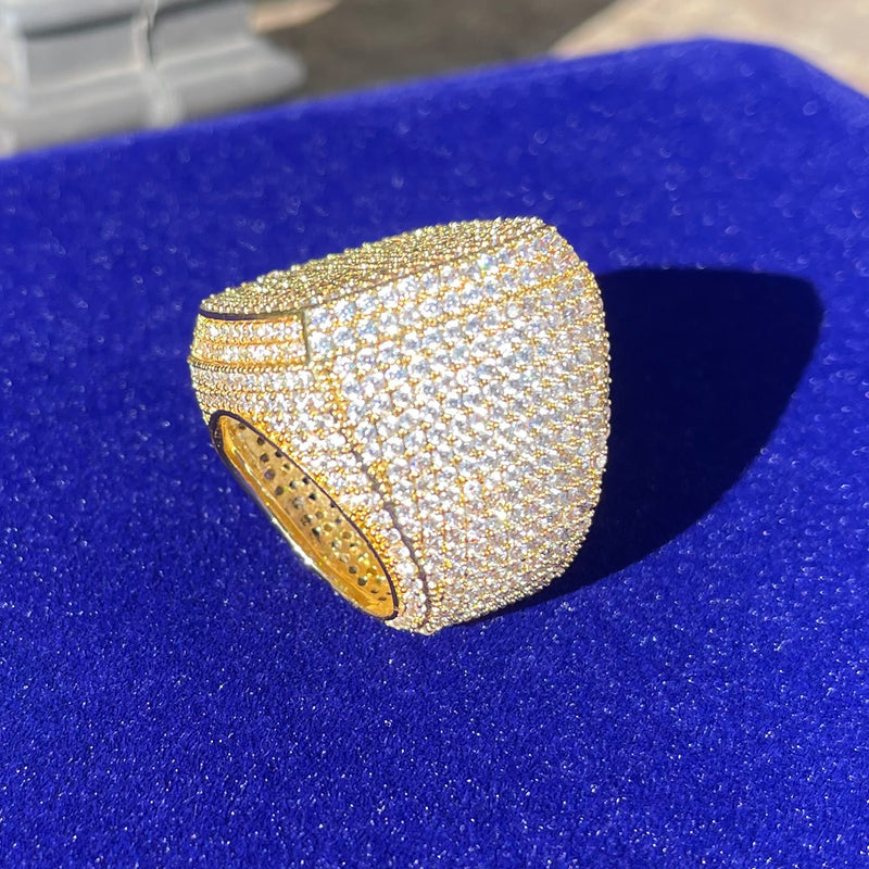 Anillo Full Iced Out XL Premium 24K